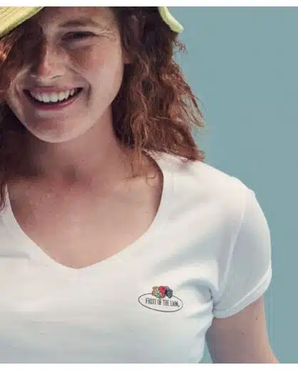 טישירט נשים FRUIT OF THE LOOM VINTAGE V