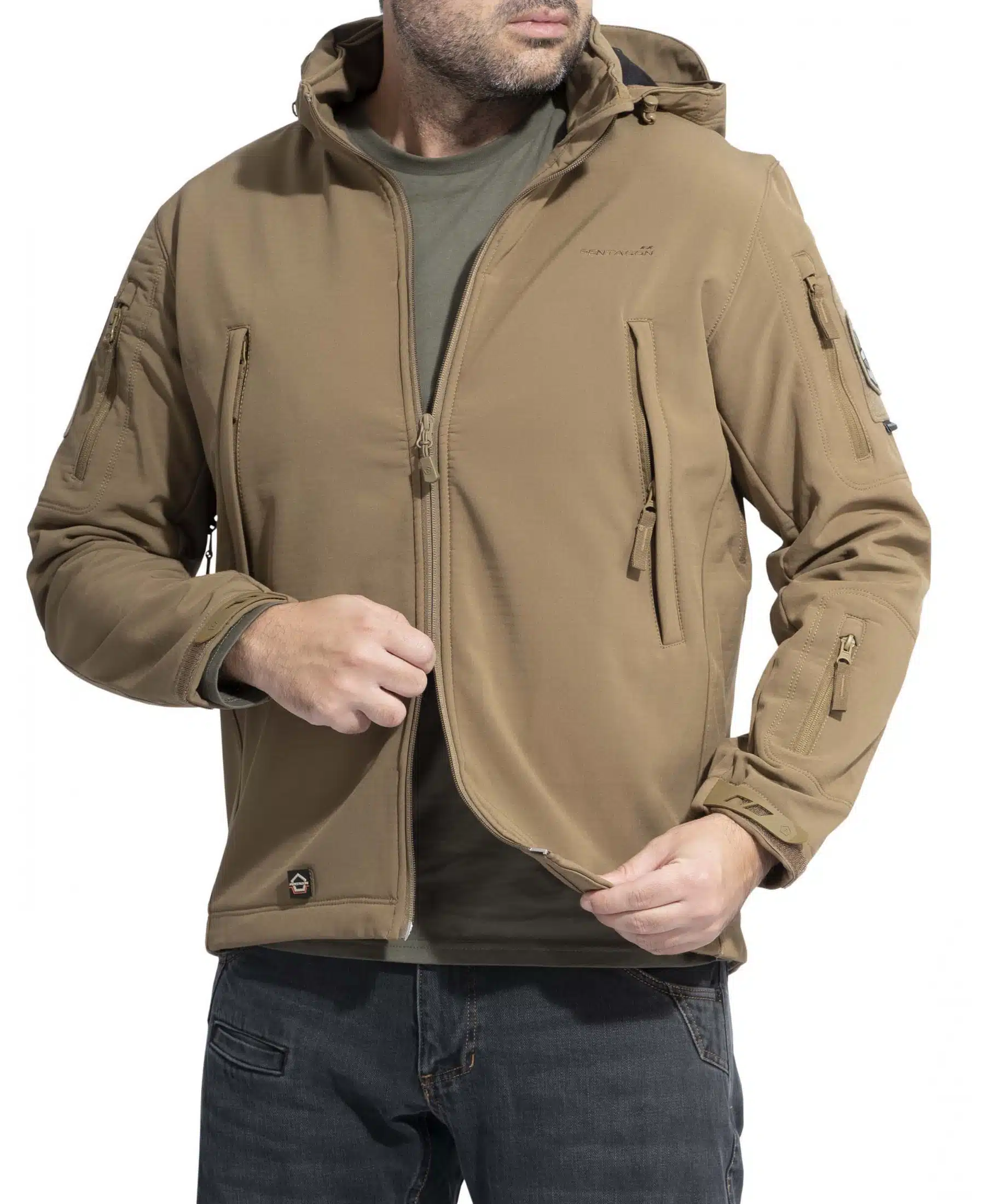 מעיל סופטשל טקטי עם כובע Pentagon Artaxes soft-shell Jacket