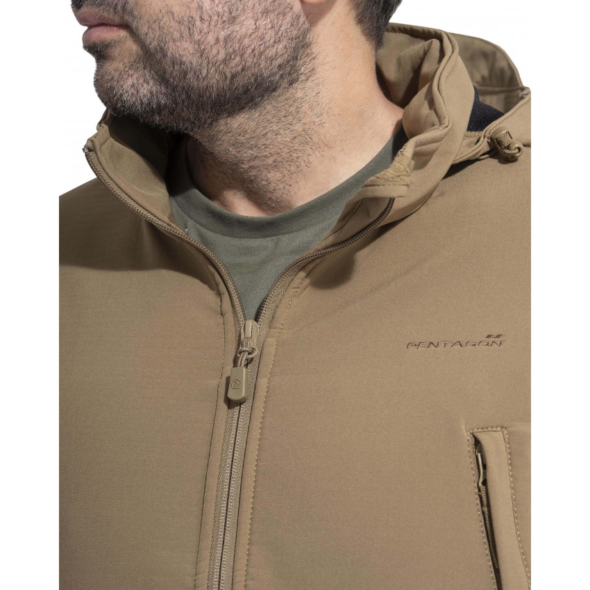 מעיל סופטשל טקטי עם כובע Pentagon Artaxes soft-shell Jacket