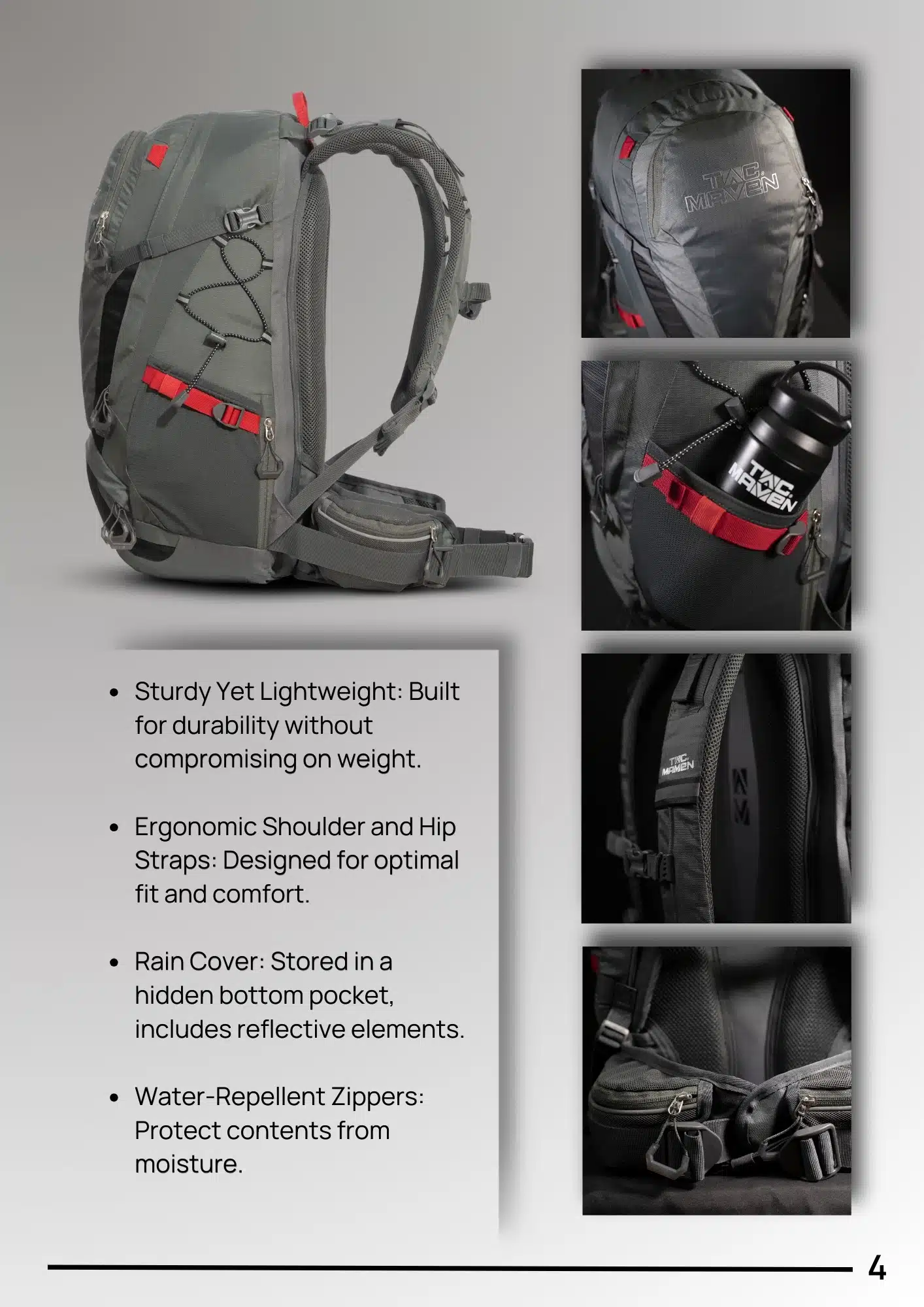 תרמיל טיולים TAC MAVEN MARS 30 L