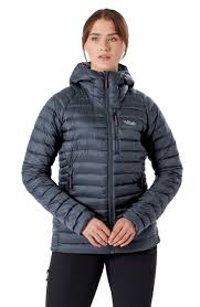 מעיל פוך נשים Microlight Alpine Long Down Jacket RAB