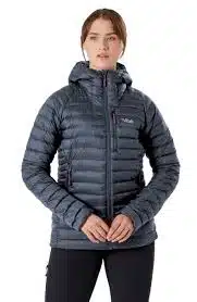 מעיל פוך נשים Microlight Alpine Long Down Jacket RAB