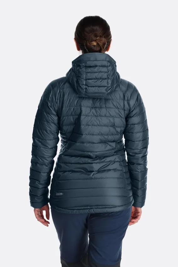 מעיל פוך נשים Microlight Alpine Long Down Jacket RAB