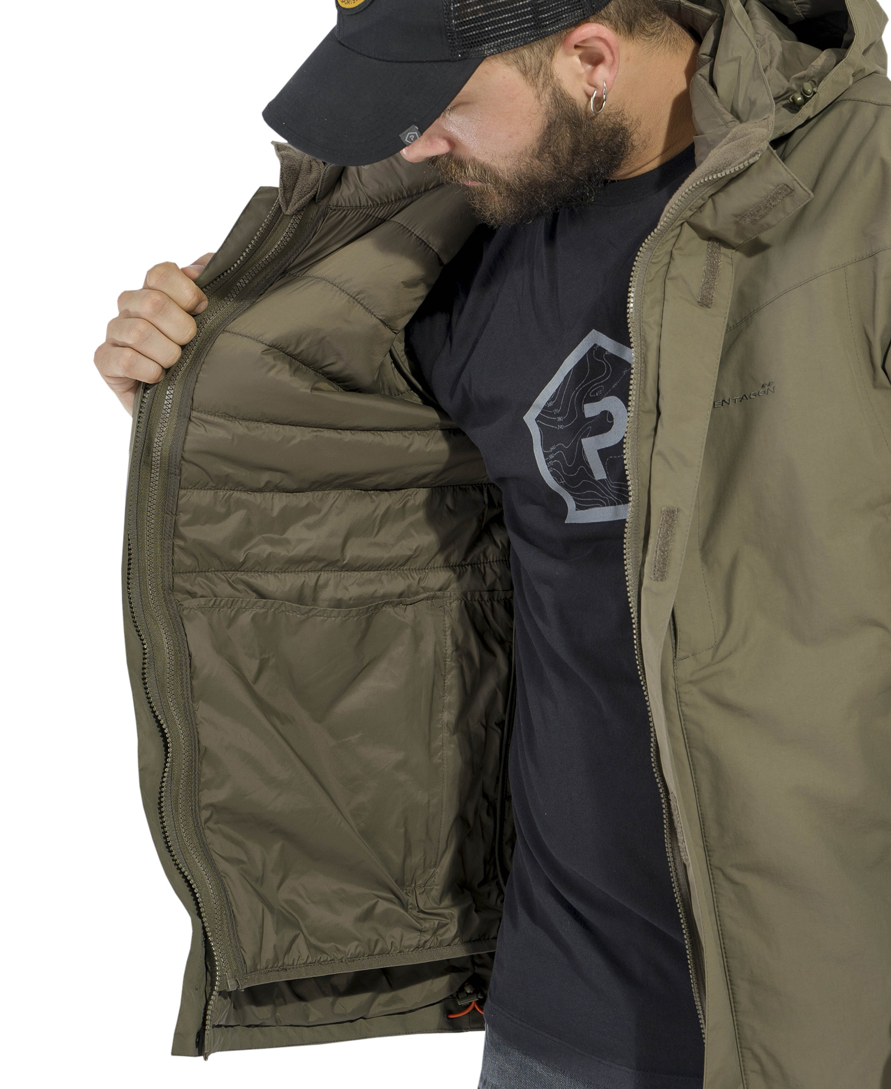 מעיל טקטי 3 ב 1 PENTAGON TACTICAL GEN V 3.0 Parka