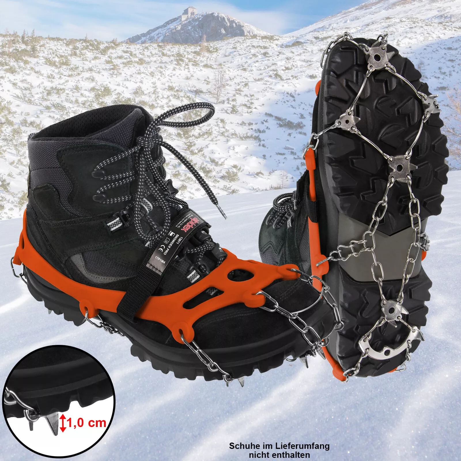 דוקרנים להליכה על קרח ושלג Alpidex SCHUH SPIKE