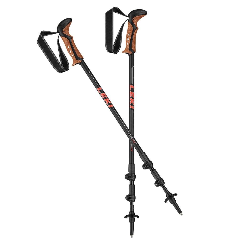 זוג מקלות Leki Khumbu white red SL plus