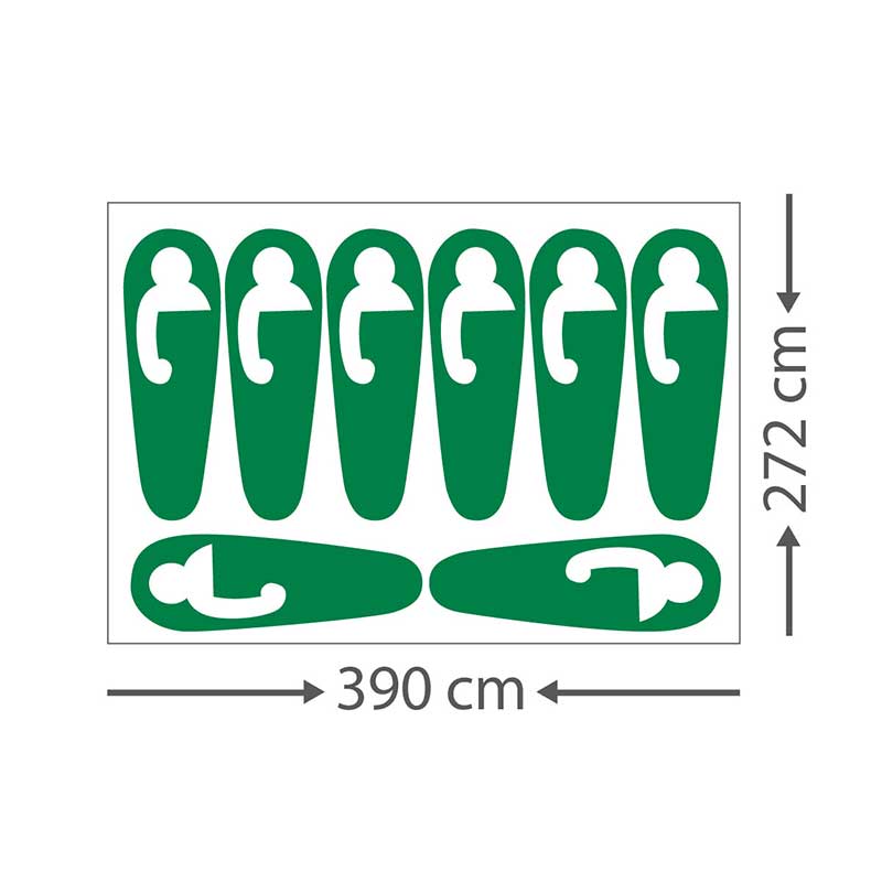 אוהל בן רגע ל 8 Go Nature Rapid Cabin