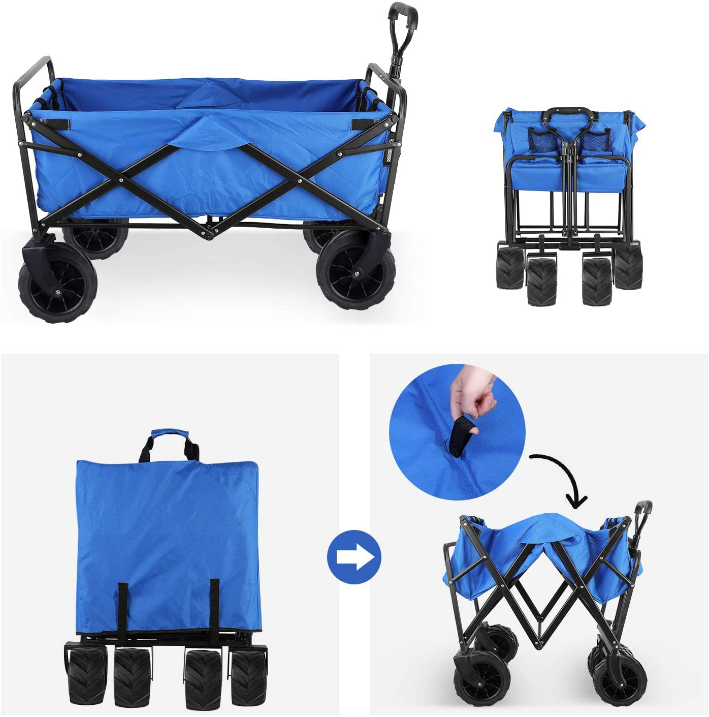 עגלה לפיקניק חוף וקניות – קטרפילר