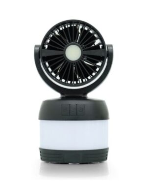 מנורה+מאורר נטען OUTDOOR