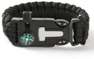 צמיד הישרדות +מצפן משרוקית ואבן אש