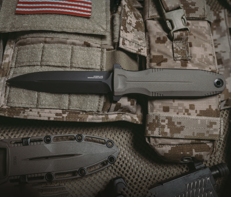 סכין- SOG- Pentagon FX FDE