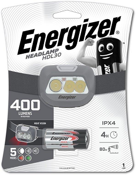 פנס ראש 400 לומן 5 מצבים Energizer