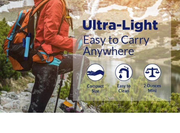 קשית עם פילטר לשתייה ישר ממקור מים - Membrane Solutions