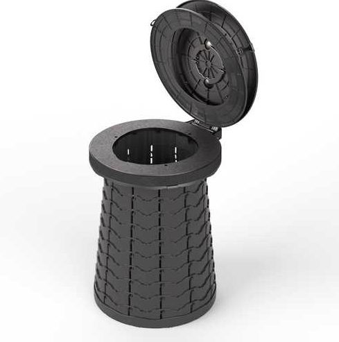 כסא / מושב אסלה / פח טלסקופי עגול