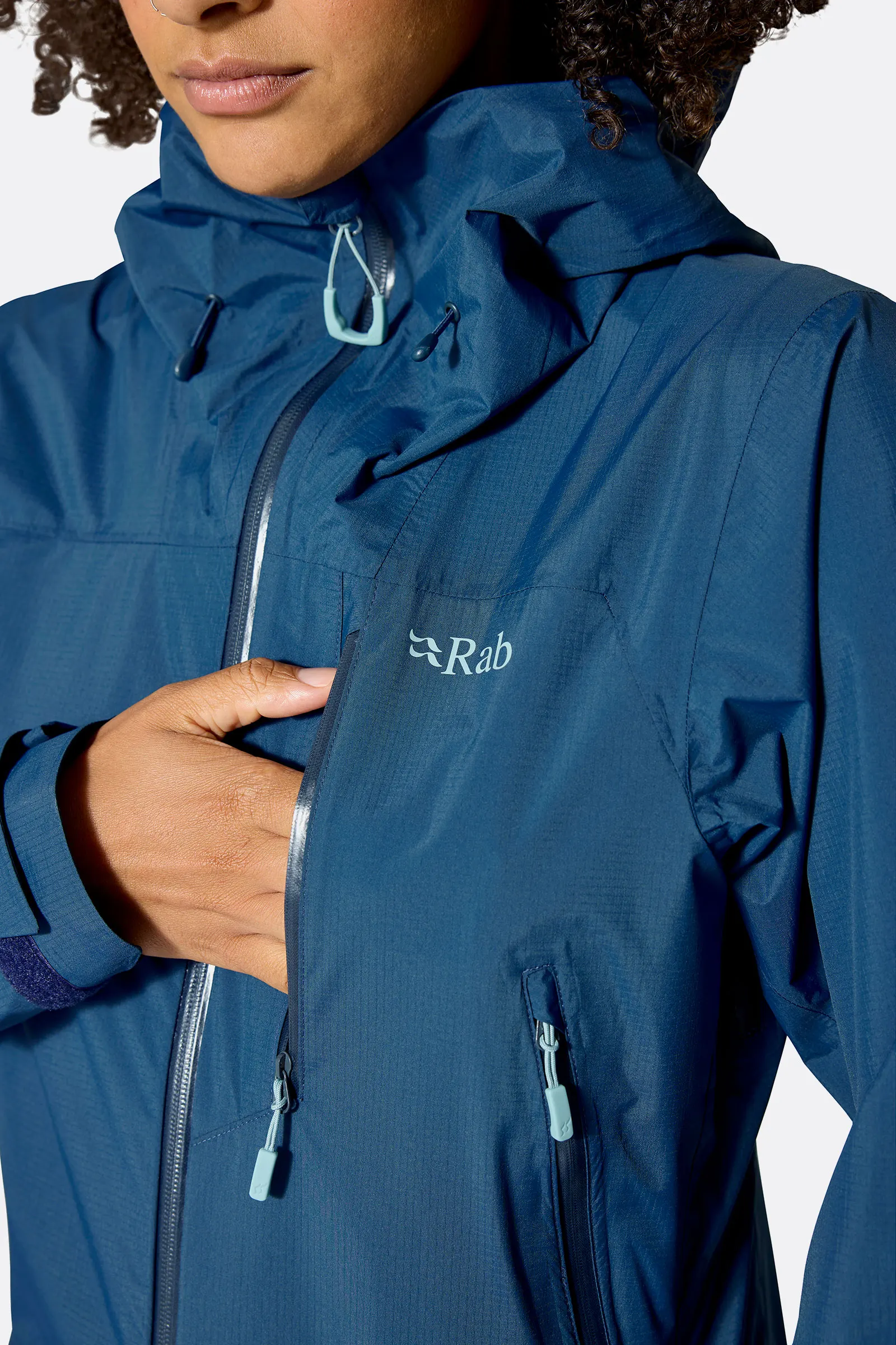 מעיל גשם לנשים נושם Rab Women's Downpour Mountain Waterproof Jacket